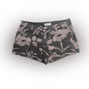 Women’s Old Navy Black / Taupe Cotton Floral Short Size 10